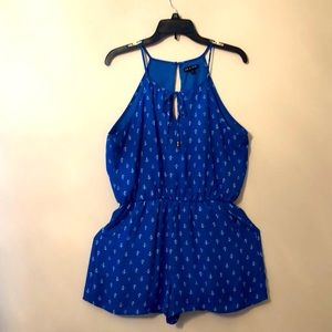 Sailor Romper with spaghetti straps